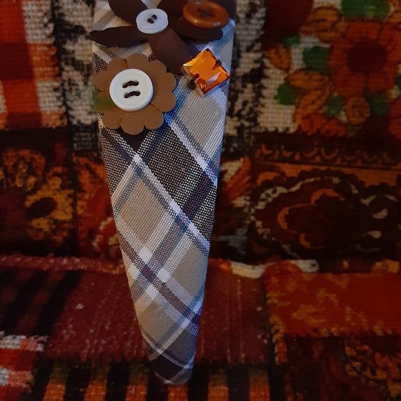 1FREE wP hairbands 2 satin purple&white w bows 2 plaid girl womens NWOT pretty - Picture 9 of 11